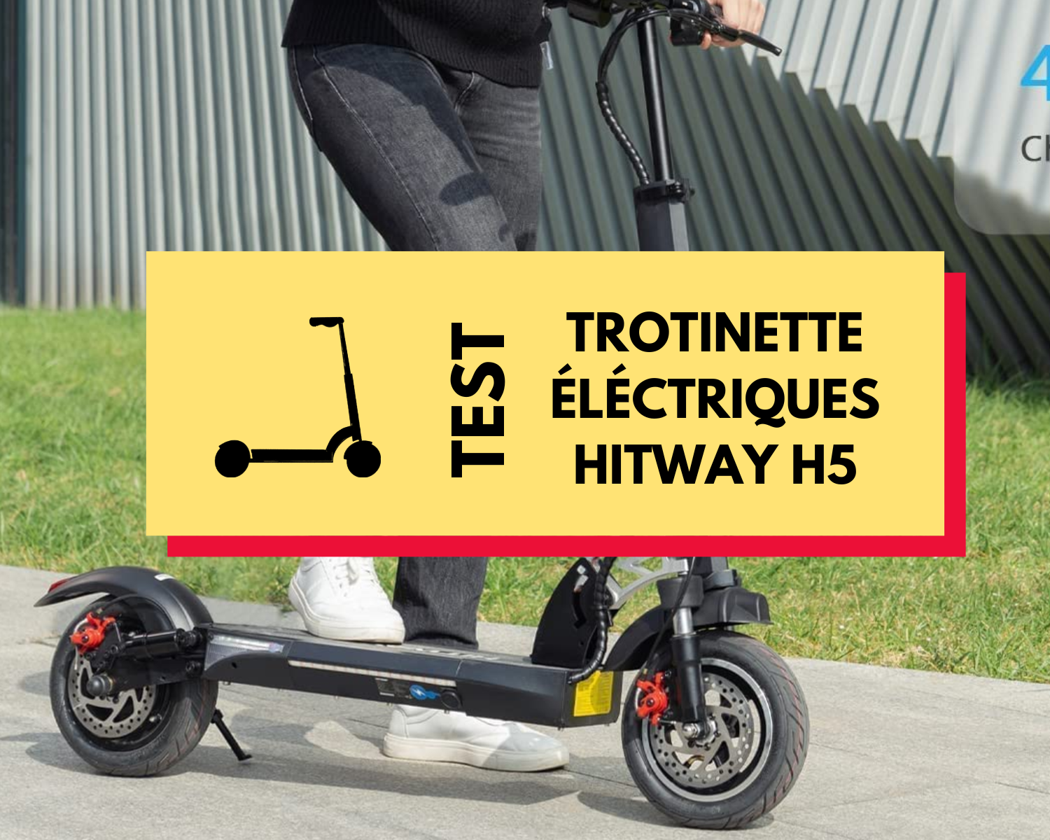 Hitway Trottinette électrique avec siège amovible, e-Scooters